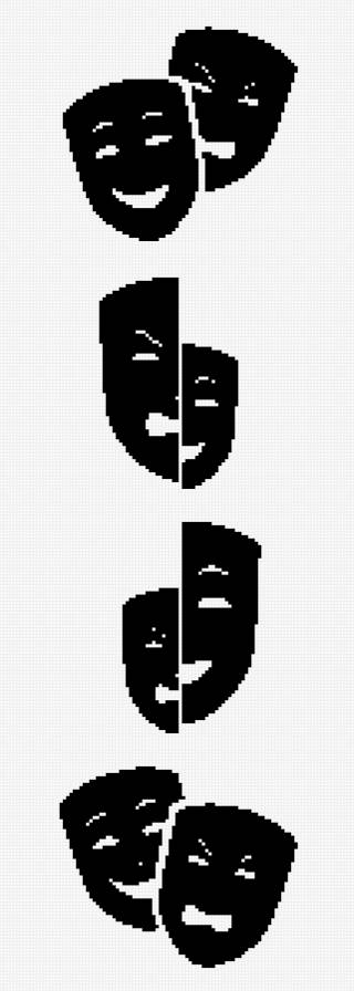 Театральные маски - предпросмотр