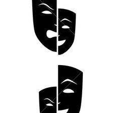 Схема вышивки «Театральные маски»