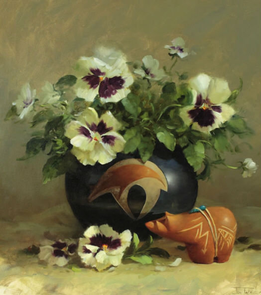 Букет анютиных глаз - цветы, букет - оригинал