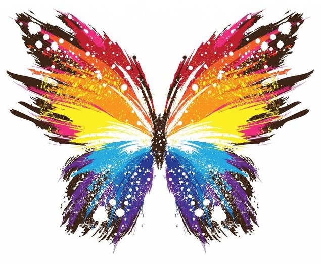 бабочка кисточкой - бабочка - оригинал
