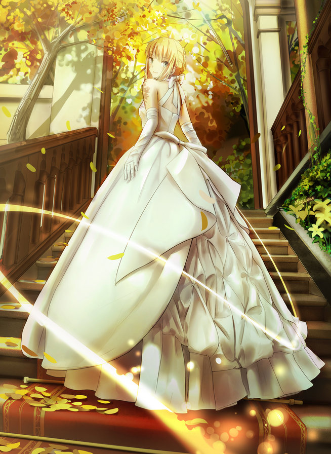 Осенняя невеста - девушка, аниме - оригинал