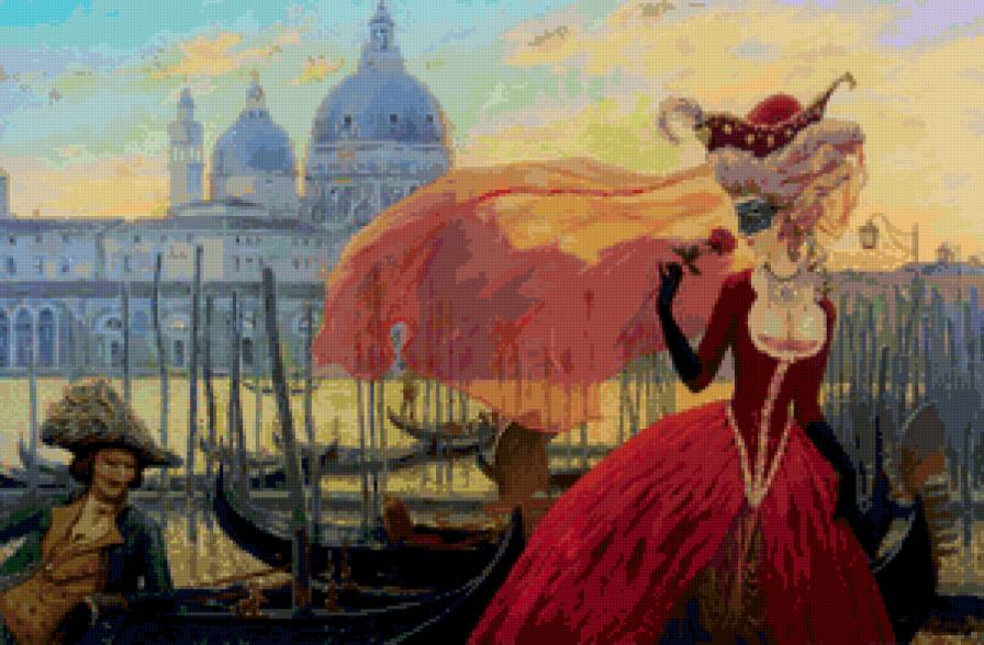 Дама в алом - предпросмотр