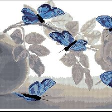 Синие бабочки