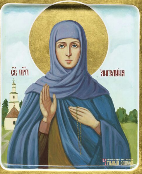 Ангелина Сербская (переход 25%) 30 цветов - иконы - оригинал