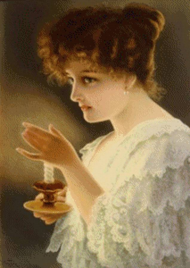 серия ,,женщины" - женщина.свеча - предпросмотр