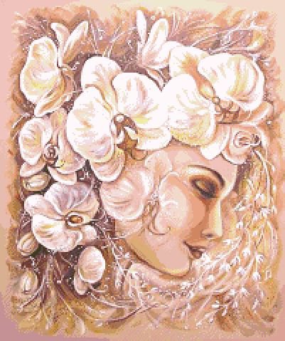 серия ,,женщины" - женщина.девушка.орхидея - оригинал