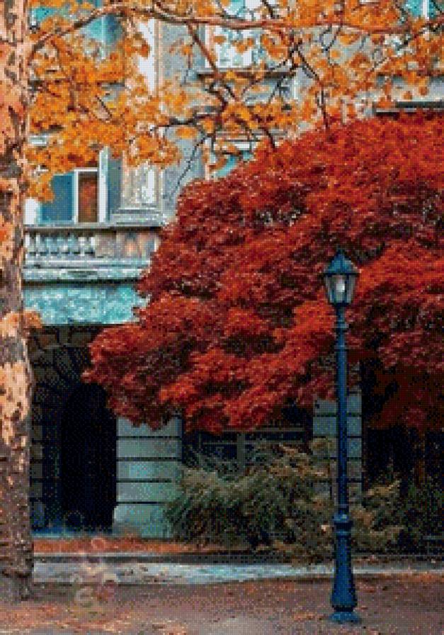 Осенняя улица - осень - предпросмотр