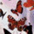 Предпросмотр схемы вышивки «бабочки в лесу» (№1006632)