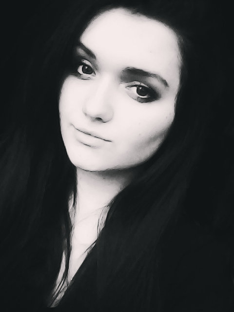 * - девушка, черно-белое фото - оригинал