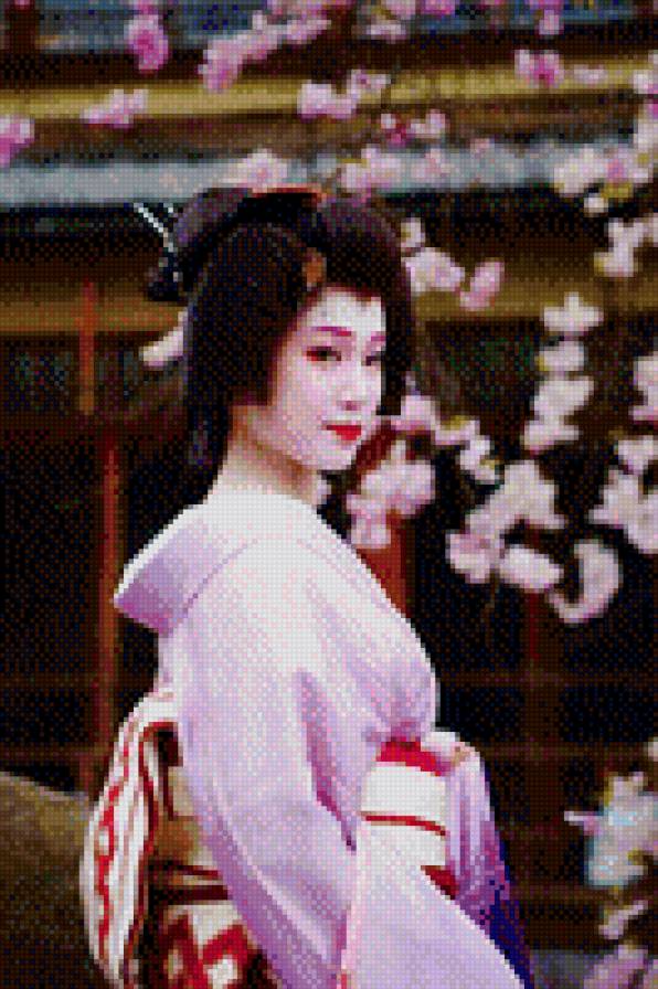 №1006837 - портрет, гейша, красавица, восток, девушка, япония - предпросмотр