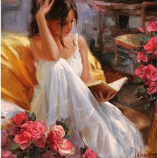 Схема вышивки «Чтение Волегов»