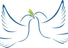 Duo palomas de la paz