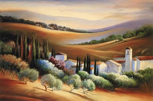 пейзаж - пейзаж, прованс, франция - оригинал