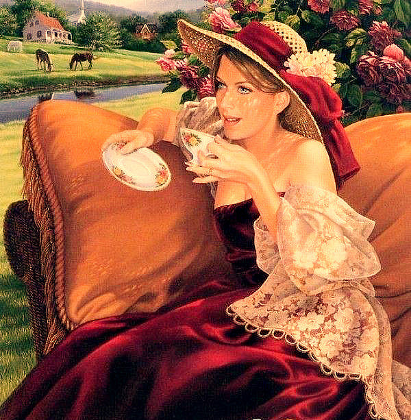 Серия - женский образ - девушка, ретро - оригинал