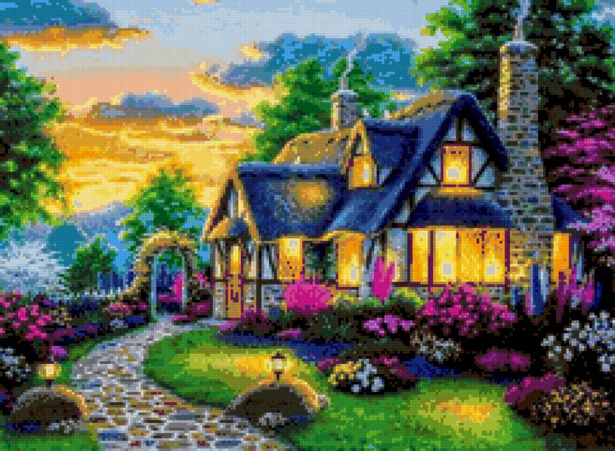 Домик Кинкейд - природа, пейзаж - предпросмотр