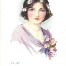 Оригинал схемы вышивки «Pansy» (№1009316)