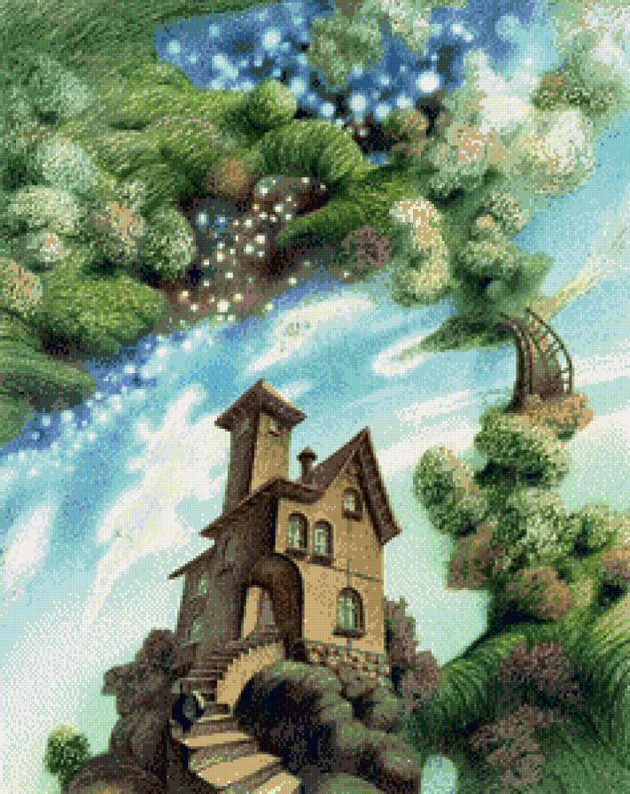 Дом мечты - дом, пейзаж - предпросмотр