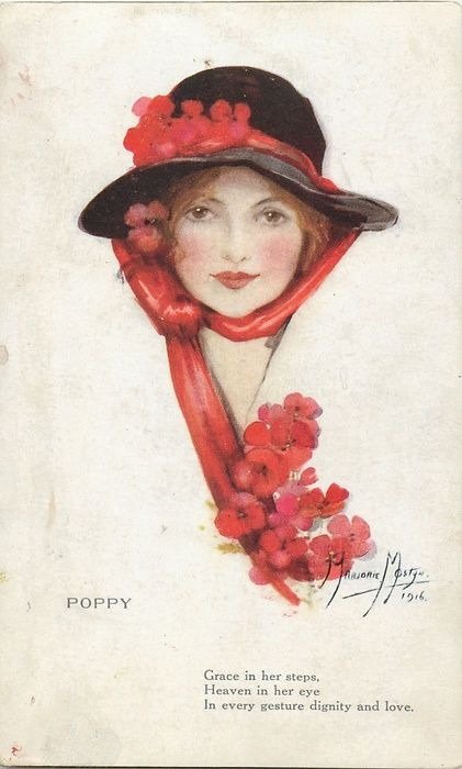 Poppy - цветы, девушка, мак - оригинал