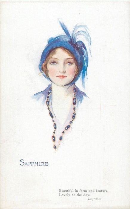 Sapphire - сапфир, девушка - оригинал