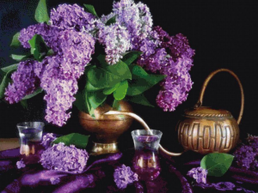 Букет сирени - сирень, натюрморт, букет - предпросмотр