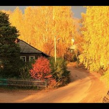 Схема вышивки «Золотая осень»