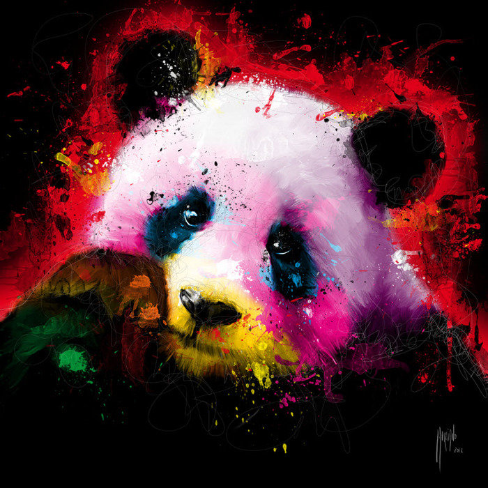 панда - медведь, панда, абстракция - оригинал