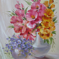 Оригинал схемы вышивки «вазы с цветами» (№1011322)