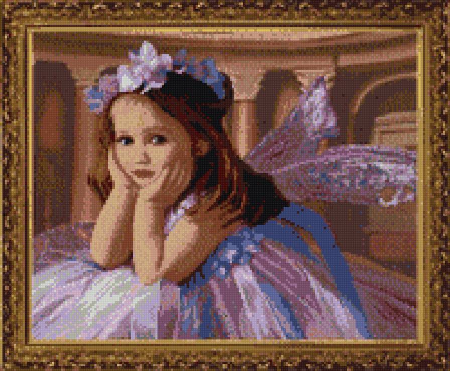 фея - девочка. цветы - предпросмотр