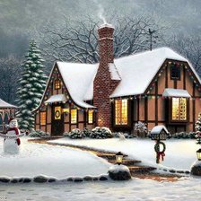 Схема вышивки «Зима»