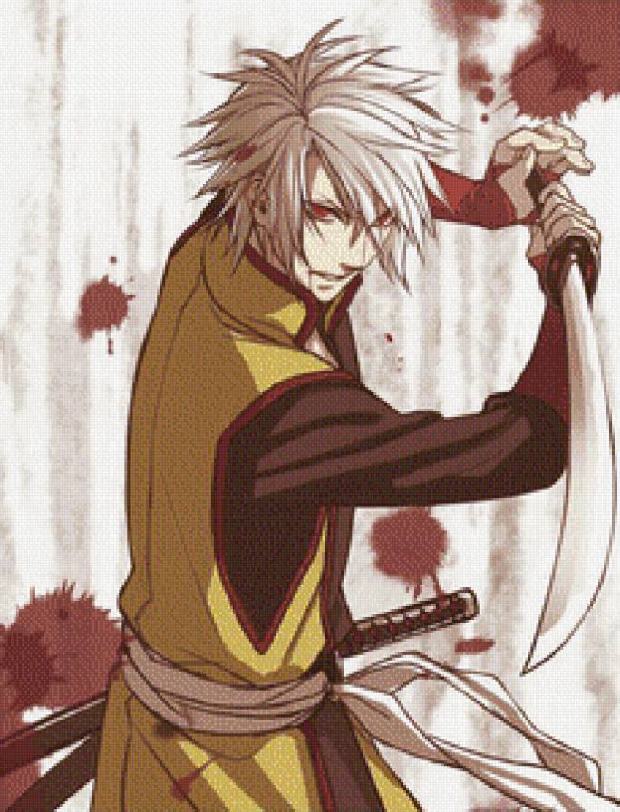 Соуджи - hakuouki, аниме, окита - предпросмотр