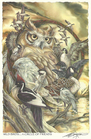 Филин - птицы - оригинал