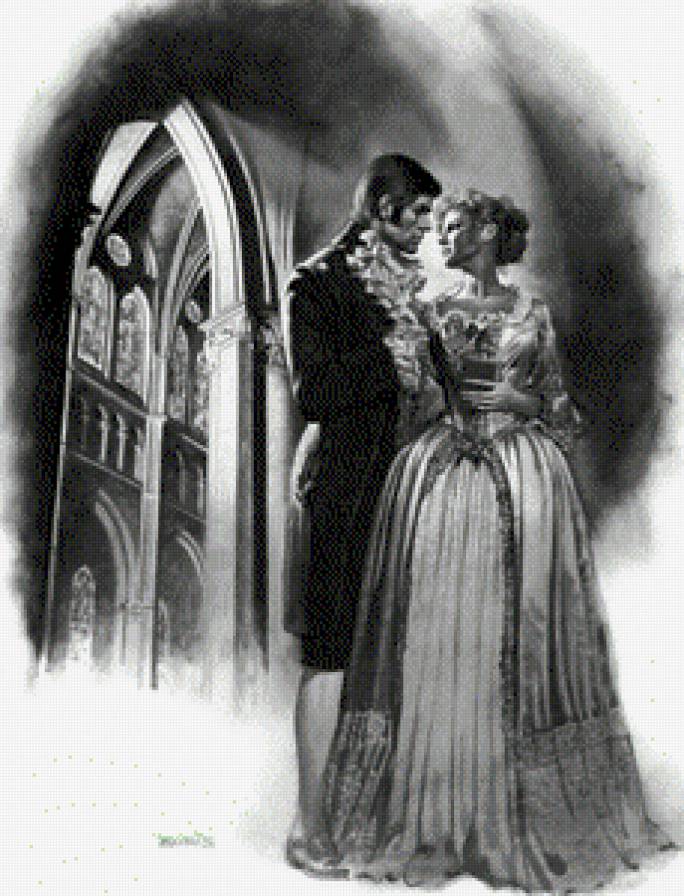 любовная история - любовь, пара, романтика, монохром, boris vallejo - предпросмотр