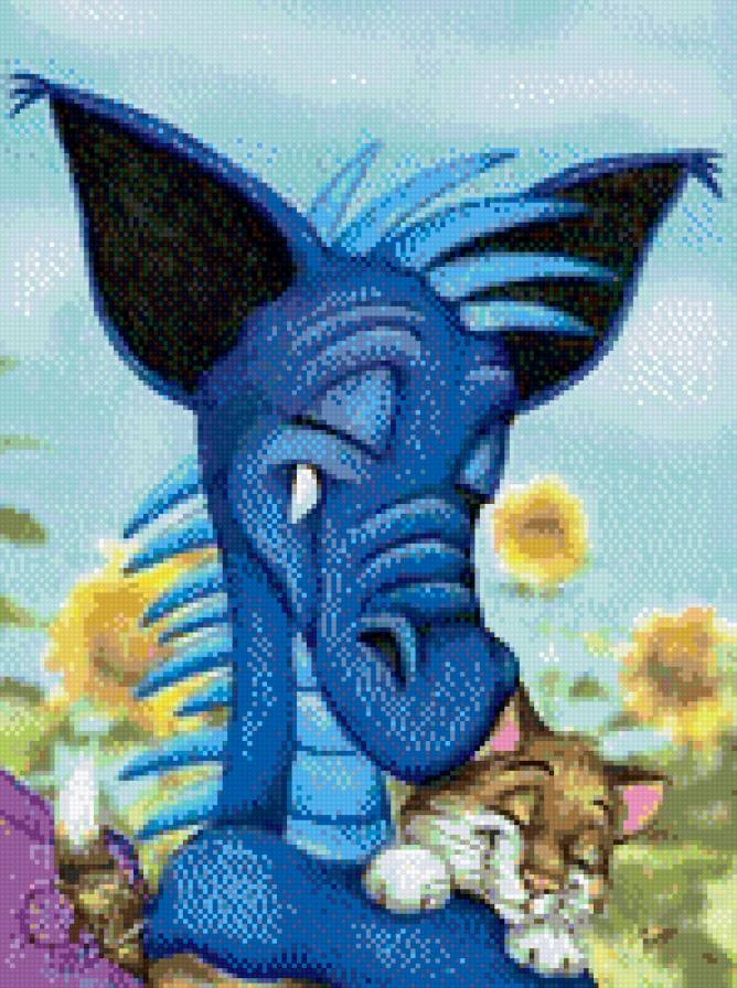 Дракон и кот - любовь, дракон, кот - предпросмотр