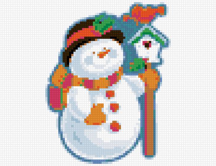 Вышивка на елочную игрушку - елочная игрушка, праздник, новый год - предпросмотр