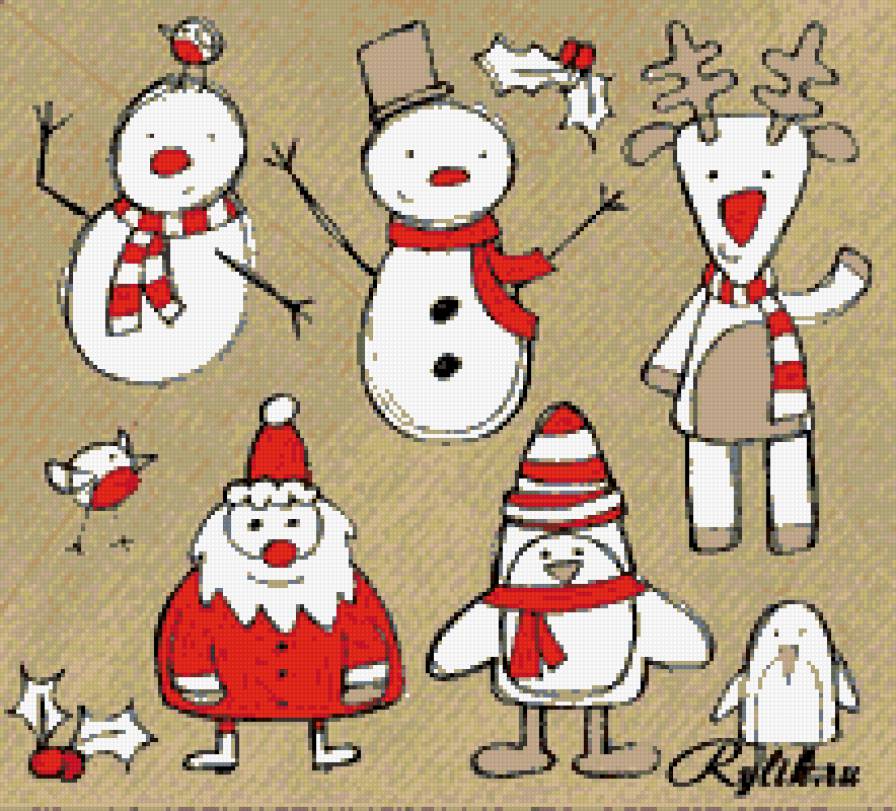 Вышивка на елочную игрушку - елочная игрушка, праздник, новый год - предпросмотр