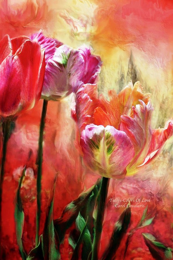 Тюльпаны - картина, цветы - оригинал