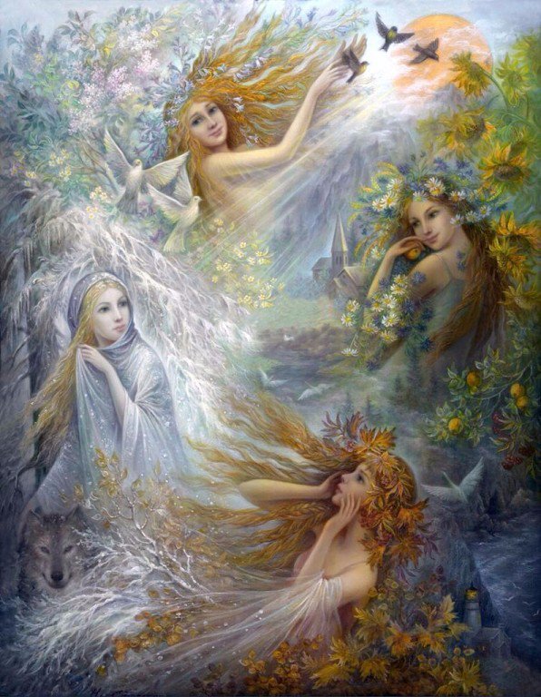 Времена года - девушки времена года - оригинал