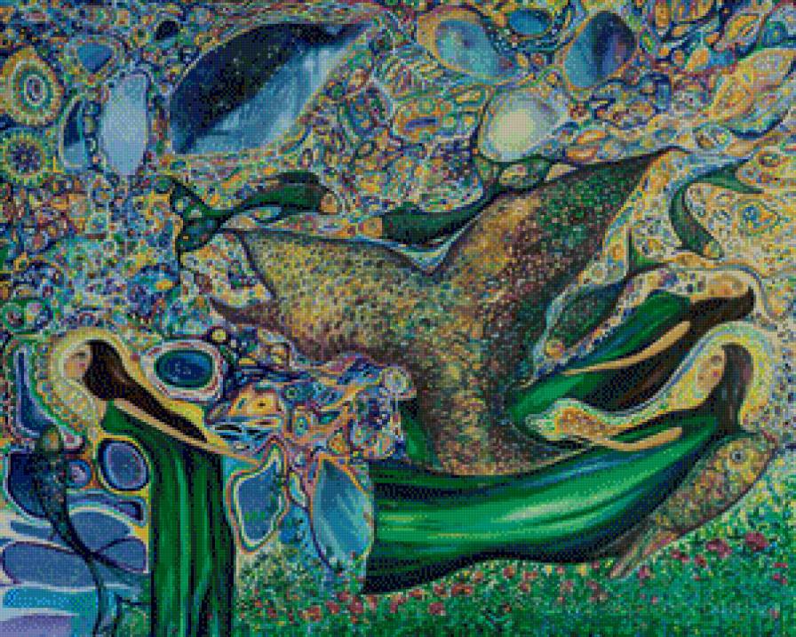 три ангела мира - олеся гудыма, картина - предпросмотр