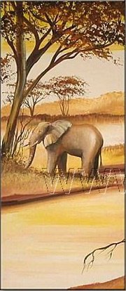 Африка (2 часть пано) - песочный, пейзаж, пано - оригинал