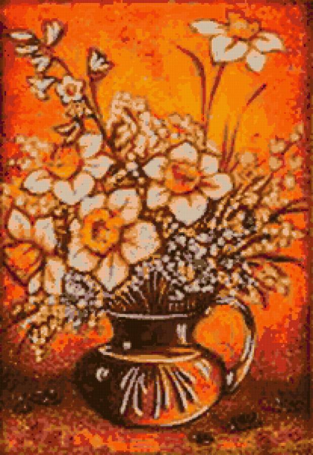 Цветы - цветы, ваза, натюрморт - предпросмотр