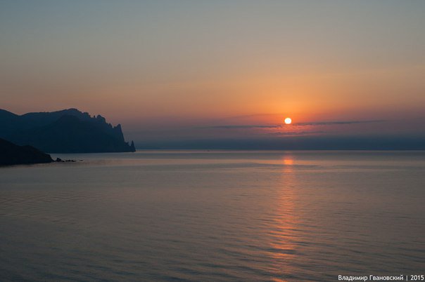 красота крыма - море закат - оригинал
