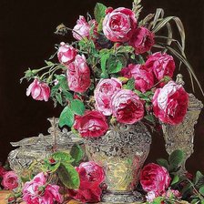 Схема вышивки «розы»