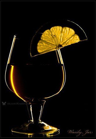 бокал - бокал, настроение, вино, лимон - оригинал