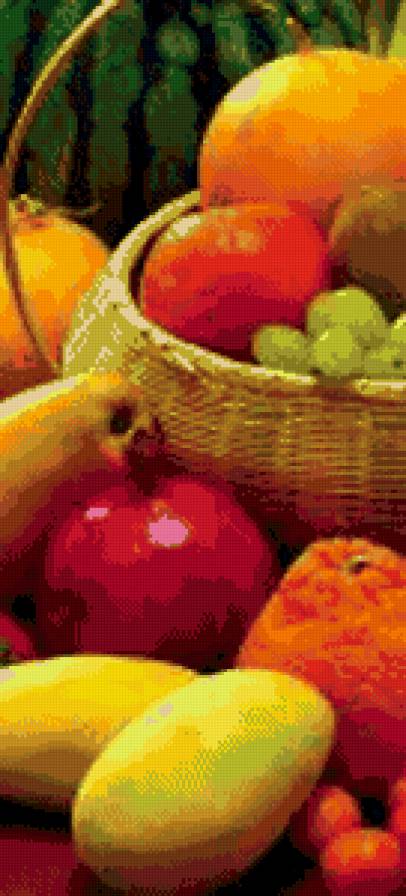 фрукты, триптих, левая - натюрморт - предпросмотр