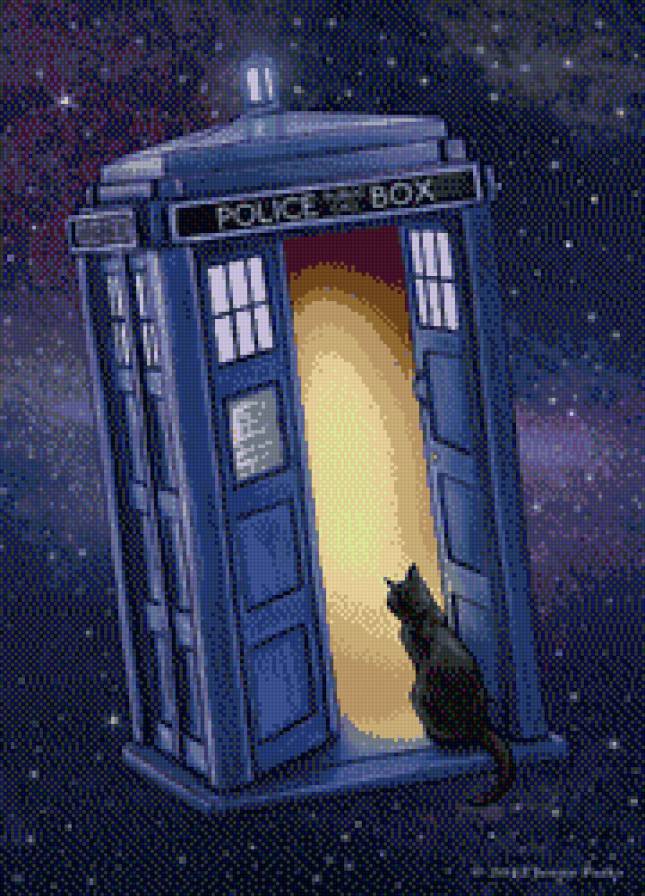 Кошка в Тардис-1 - предпросмотр
