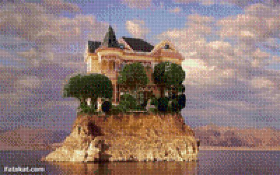 Дом на горе - дом - предпросмотр