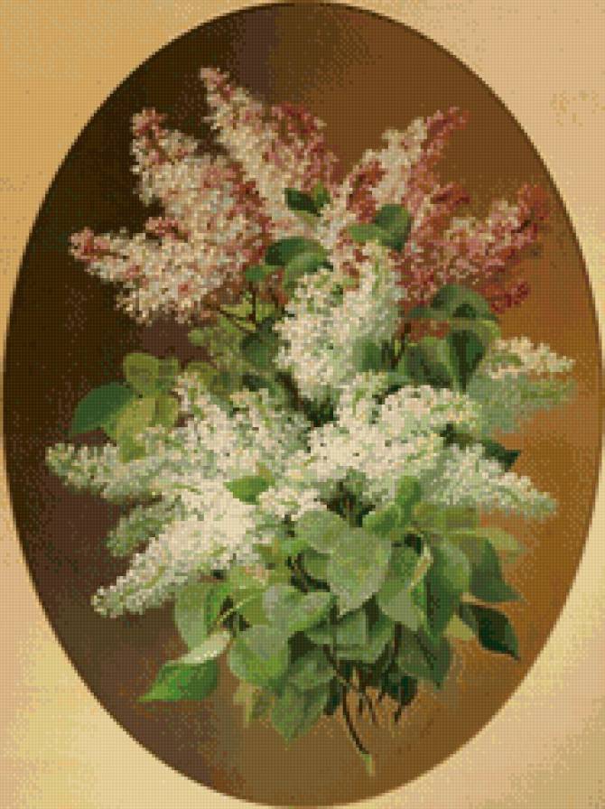 букет сирени - художник paul de longpre - предпросмотр