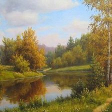 Схема вышивки «пейзаж»