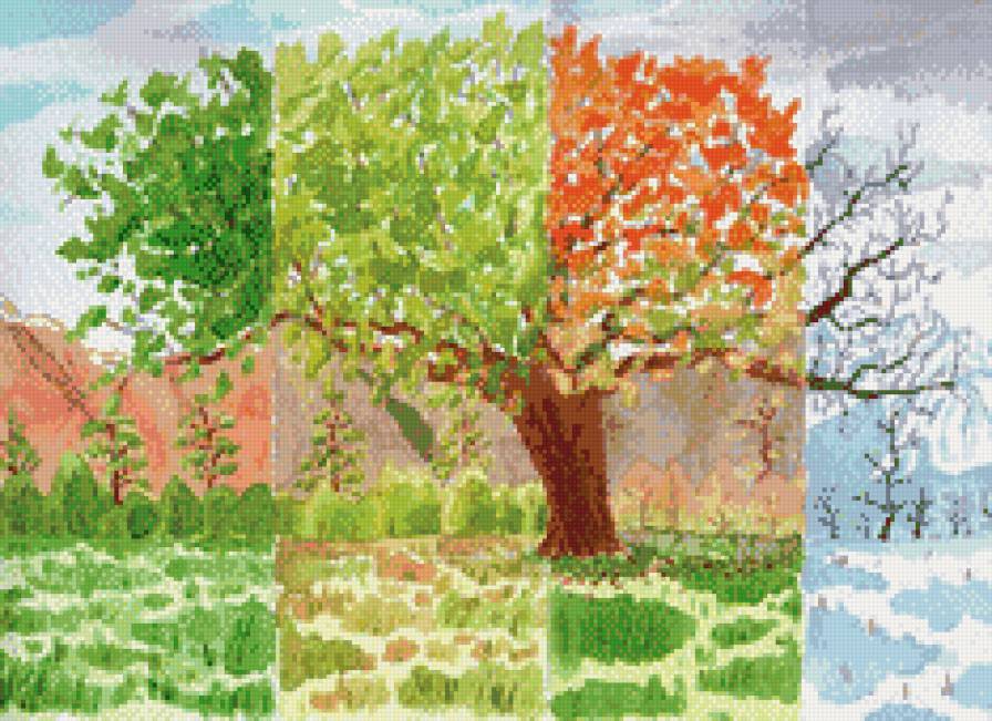 времена года - рисунок - предпросмотр