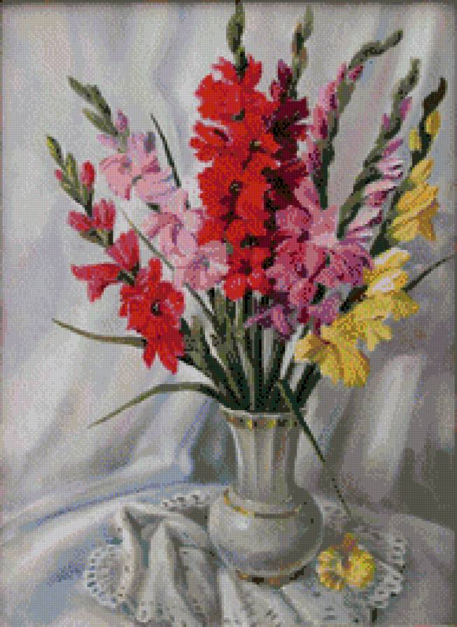 гладиолусы - цветы - предпросмотр